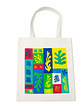Bolso tote bag algodón 100% Tropical Multicolor + empaque - Miniatura 2