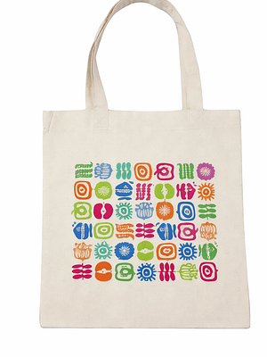 Bolso tote bag algodón 100% Mosaico + empaque