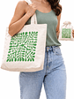 Bolso tote bag algodón 100% Hoja Verde + empaque - Miniatura 1