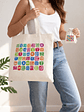 Bolso tote bag algodón 100% Mosaico + empaque - Miniatura 1