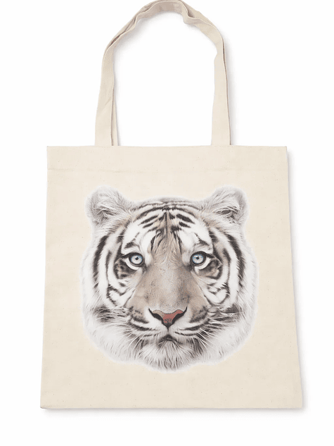 Bolso tote bag algodón 100% Mirada de Hielo + empaque 2