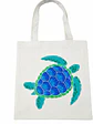 Bolso tote bag algodón 100% Tortuga Marina + empaque - Miniatura 2