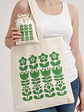 Bolso tote bag algodón 100% Flora Verde + empaque - Miniatura 1