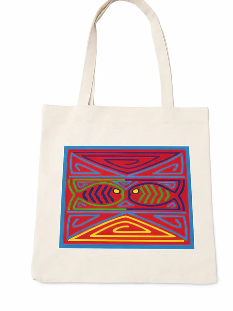 Bolso tote bag algodón 100% Pacífico Vibrante + empaque 2