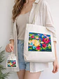 Bolso tote bag algodón 100% Flores del Pantano + empaque - Miniatura 1
