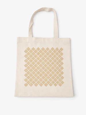 Bolso tote bag algodon 100% Andino Dorado + empaque
