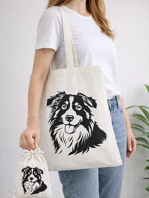 Bolso tote bag algodón 100% Sonrisa Canina + empaque
