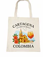 Bolso tote bag algodón 100% Atardecer Cartagenero + empaque - Miniatura 2