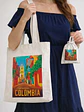 Bolso tote bag algodón 100% Colores de la Heroica + empaque - Miniatura 1