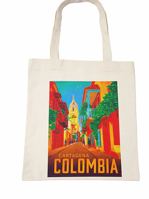 Bolso tote bag algodón 100% Colores de la Heroica + empaque