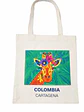 Bolso tote bag algodón 100% Jirafa Floral + empaque - Miniatura 2