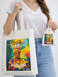 Bolso tote bag algodón 100% Palenquera Pop + empaque - Miniatura 1