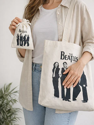 Bolso tote bag algodón 100% Beatles Vintage + empaque