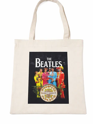Bolso tote bag algodón 100% Beatle Retro + empaque