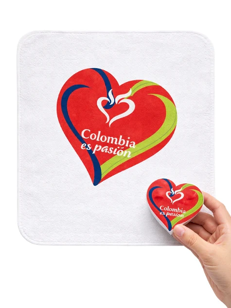 Toalla Comprimida Promocional para Empresas forma de corazón 2