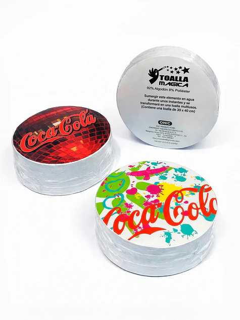 Toalla Comprimida Promocional para Empresas forma circular 3
