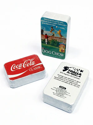 Toalla Comprimida Promocional para Empresas forma rectangular