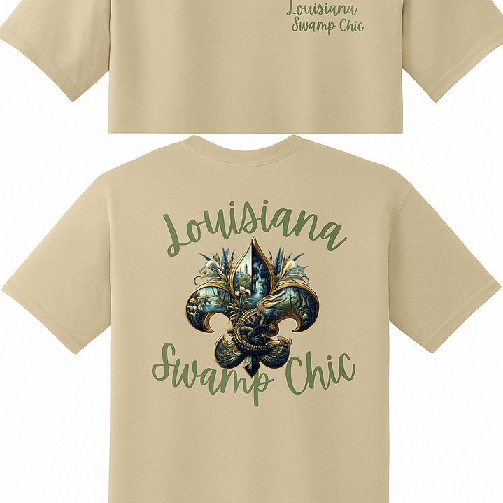 Louisiana Swamp Chic Alligator T-Shirt 2