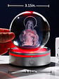 Movdyka 3D Crystal Ball Jesus Statue Christian Gift for Women & Men - Laser Engraved Sacred Heart of Jesus Figurine with Night Light Base - thumbnail 11