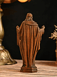 BGCOPPER Wooden Sacred Heart of Jesus Statue, Handmade Jesus Figurine Ornament, Catholic Figure Religious Gift for Home Decor Christmas - 4.3 Inch - thumbnail 4