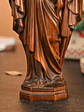 BGCOPPER Wooden Sacred Heart of Jesus Statue, Handmade Jesus Figurine Ornament, Catholic Figure Religious Gift for Home Decor Christmas - 4.3 Inch - thumbnail 10
