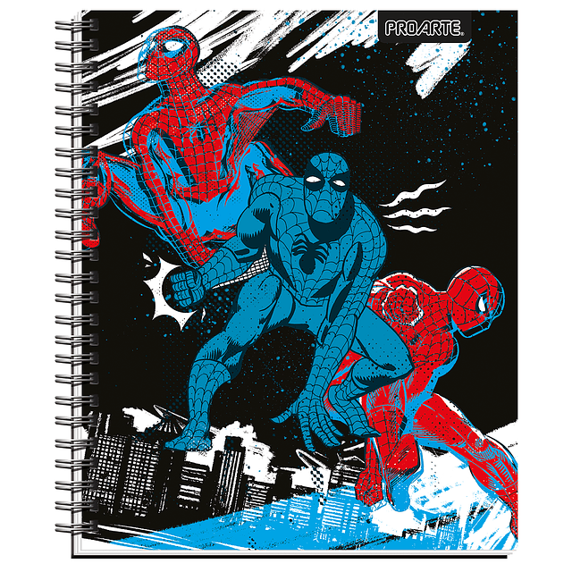 PACK DE CUADERNOS 10 PROARTE TAPA DURA SPIDERMAN