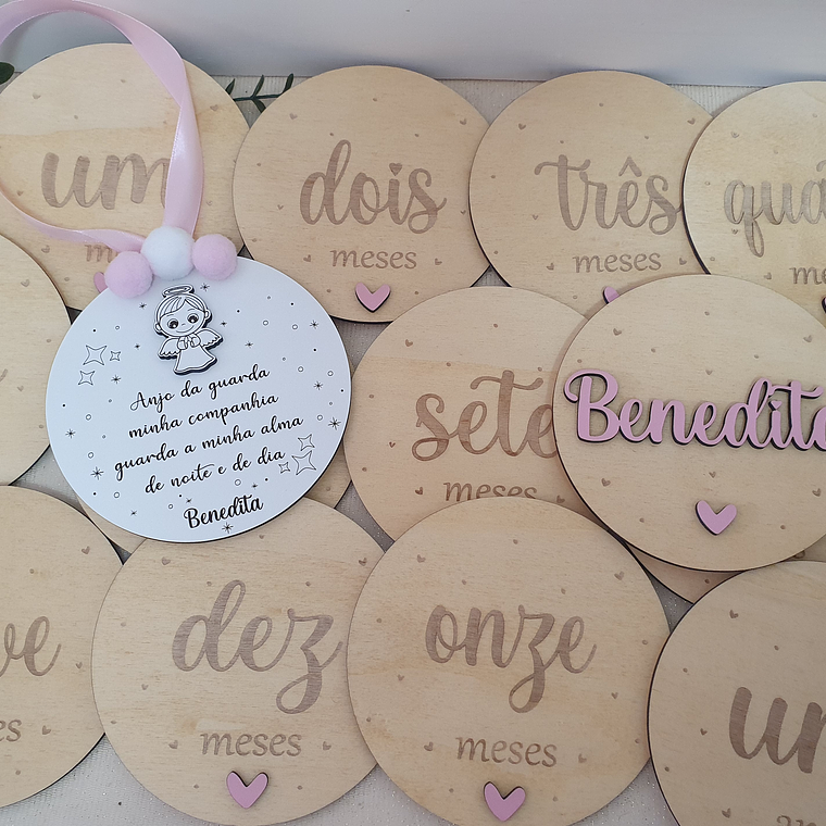 Milestones / Placas de nascimento coração 1