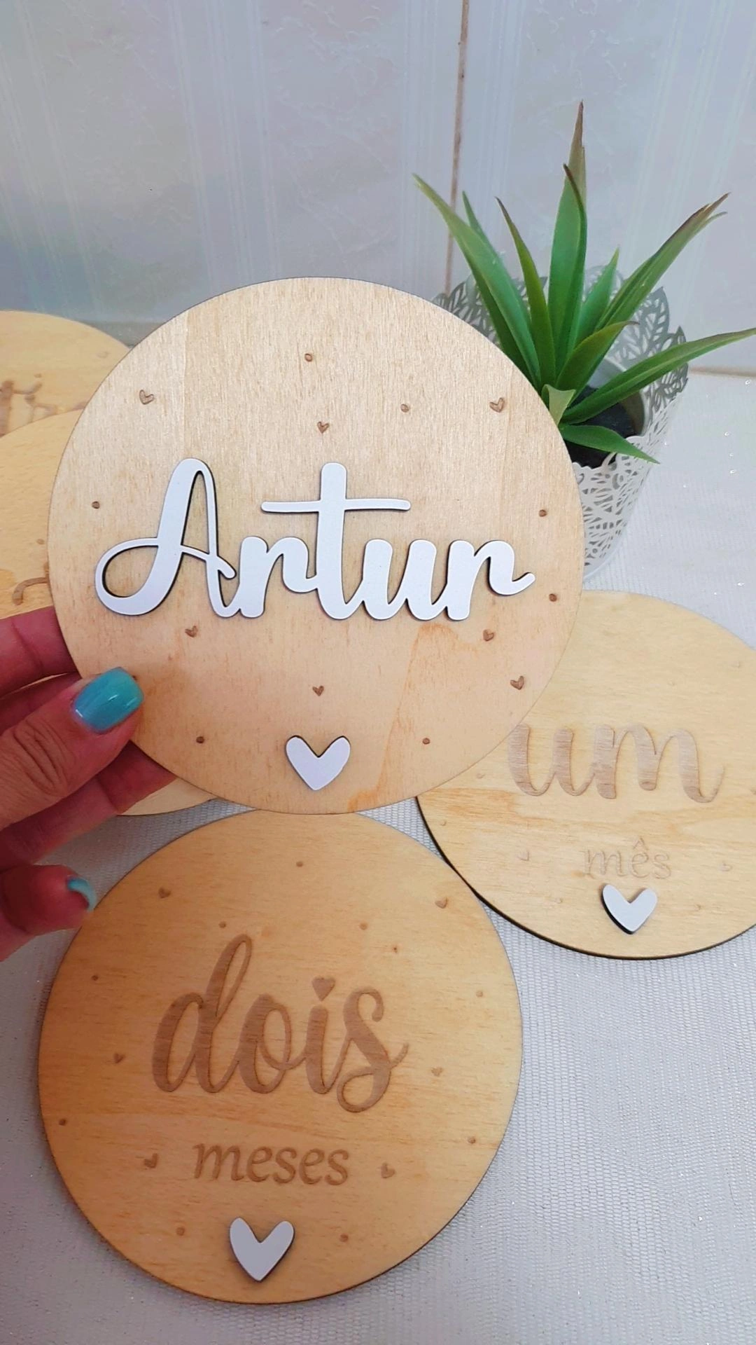 Placas de nascimento / Milestones coração 4