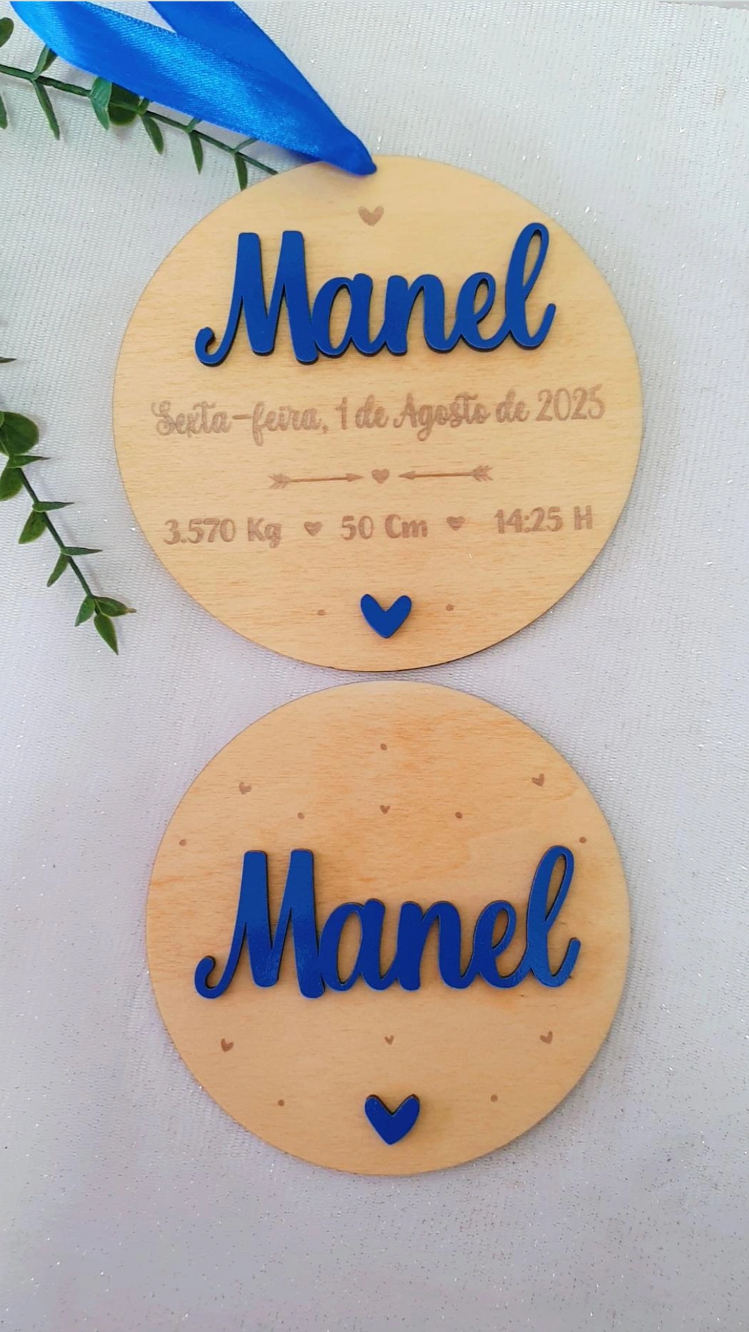 Placas de nascimento / Milestones coração 5