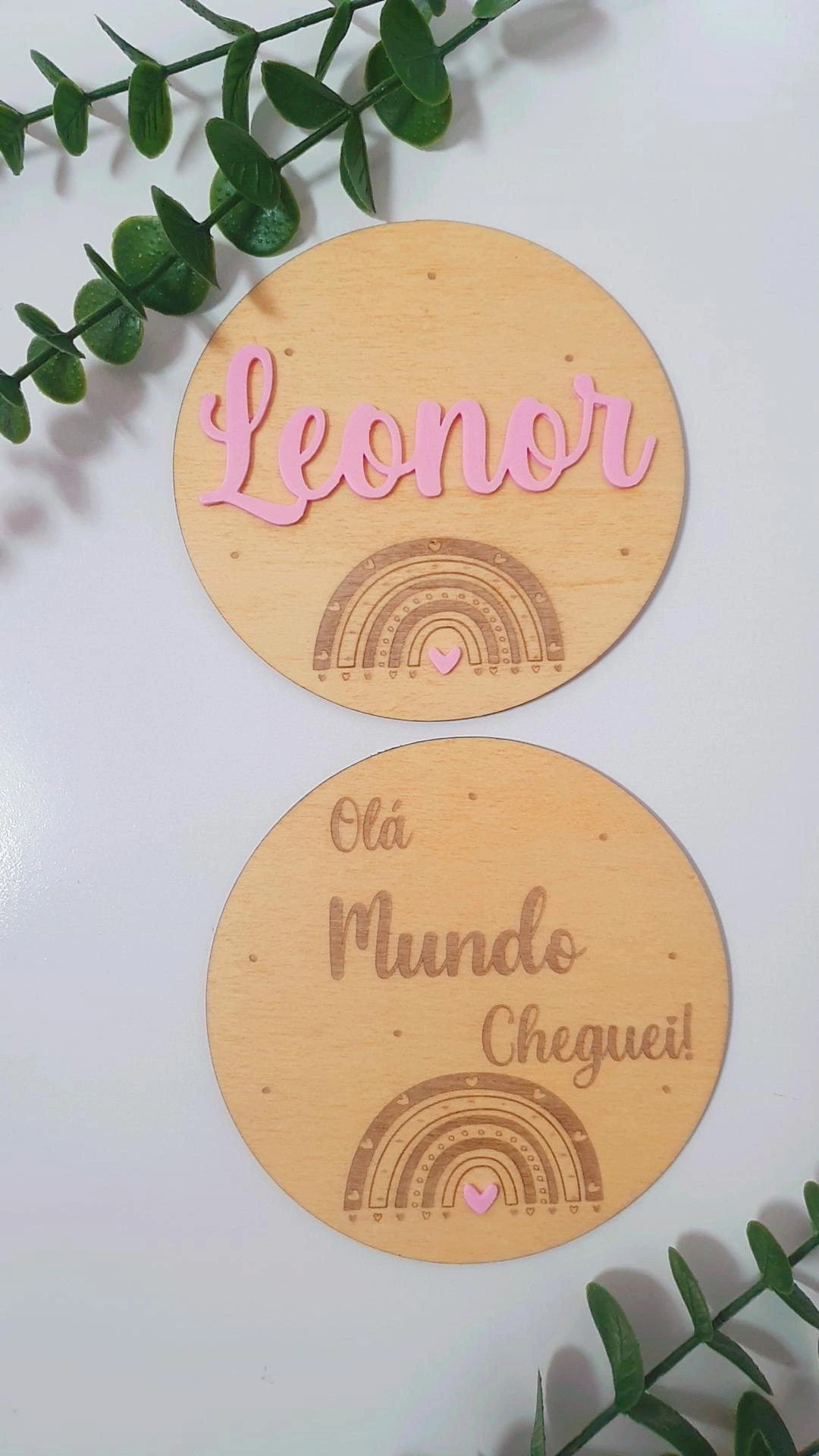 Placas de nascimento / Milestones Arco íris  2