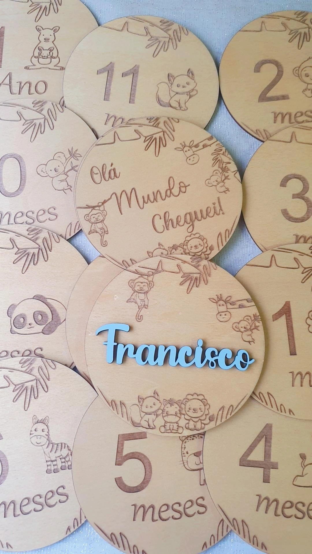 Placas de nascimento / Milestones animais 2