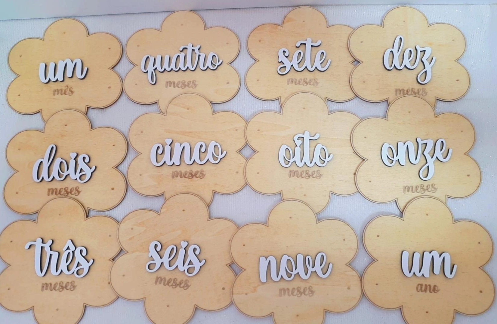 Placas de nascimento / Milestones flor 3