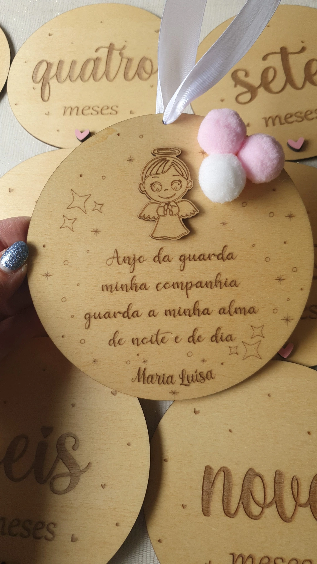 Rodela Oração Anjo da Guarda 4