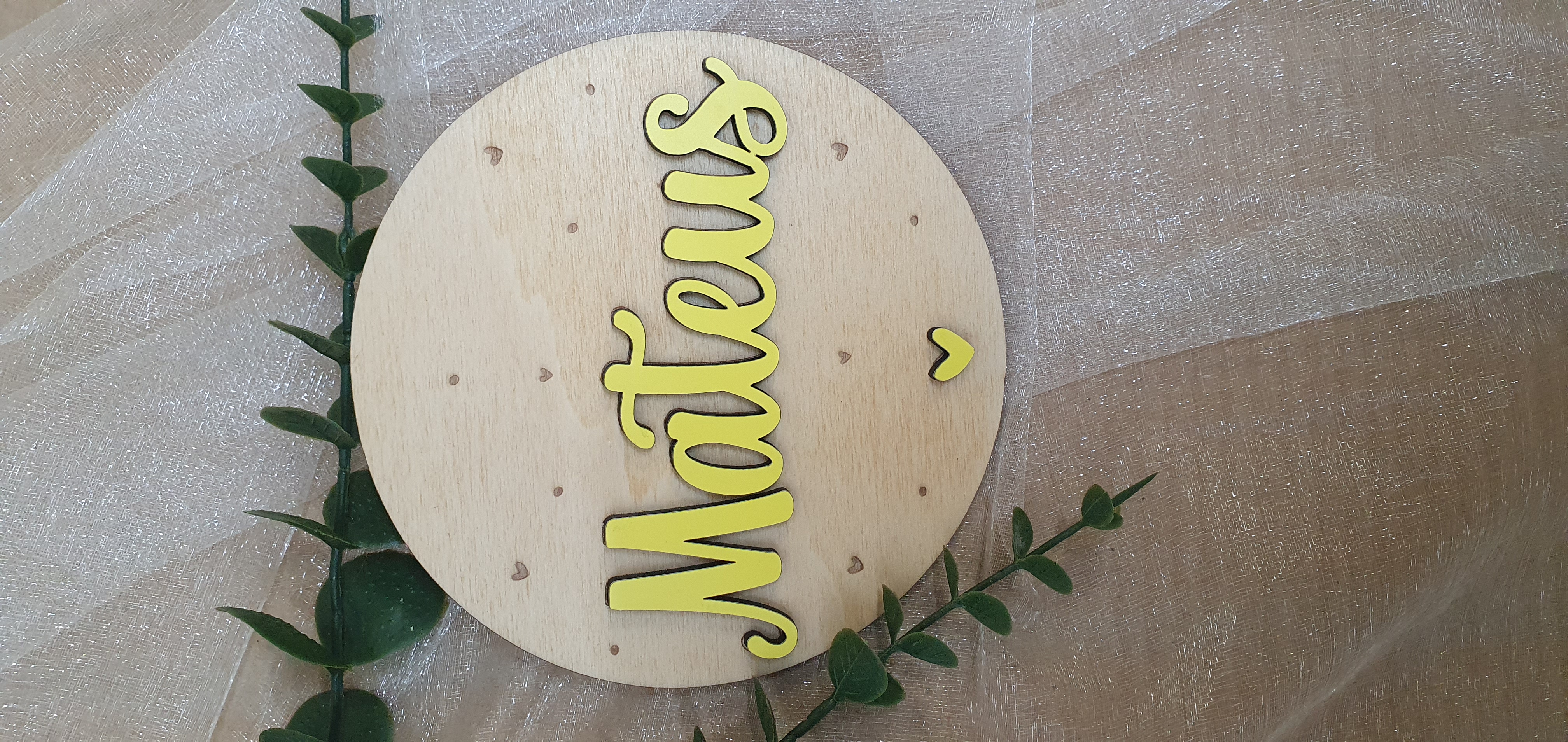 Placas de nascimento / Milestones coração 6