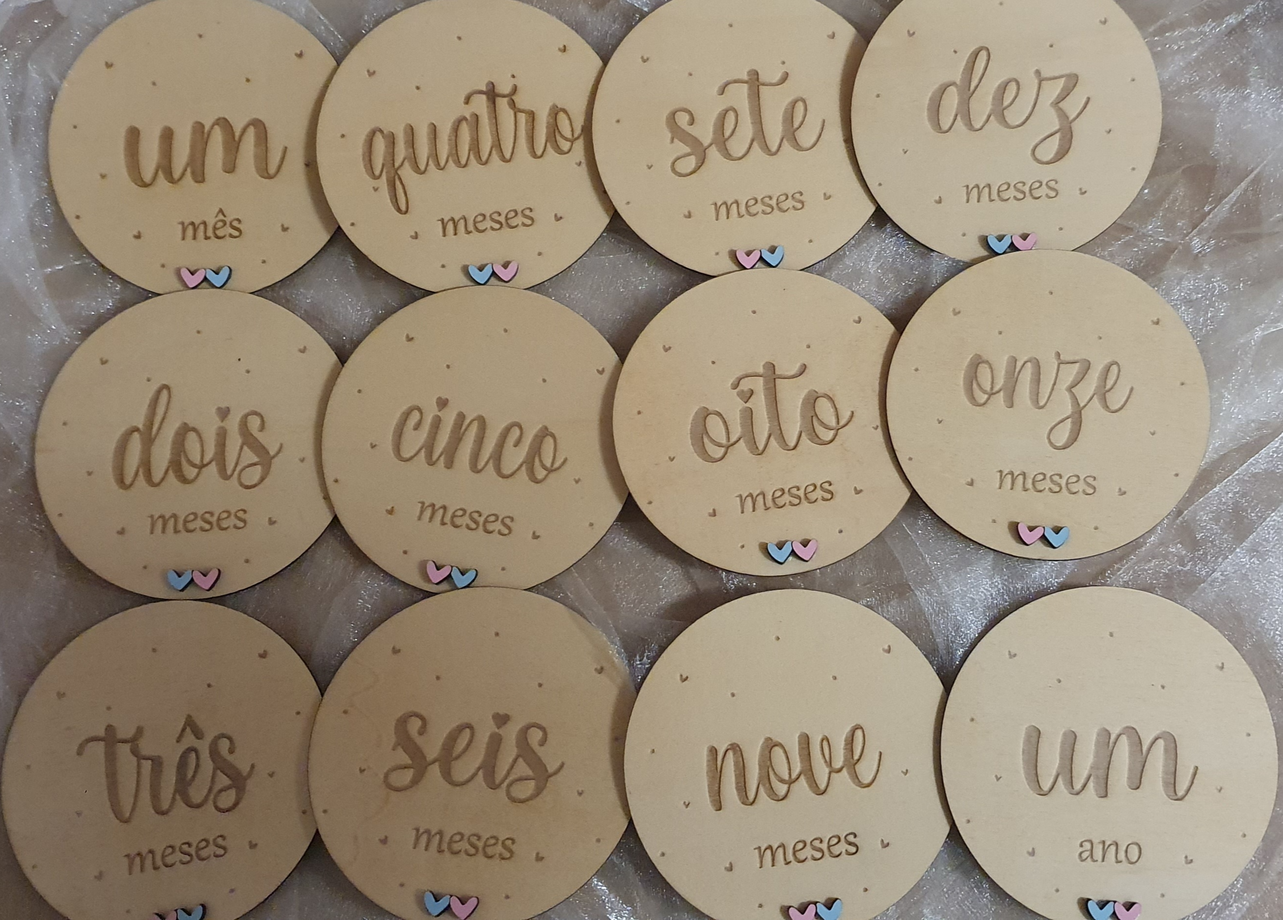 Placas de nascimento / Milestones para gémeos 2