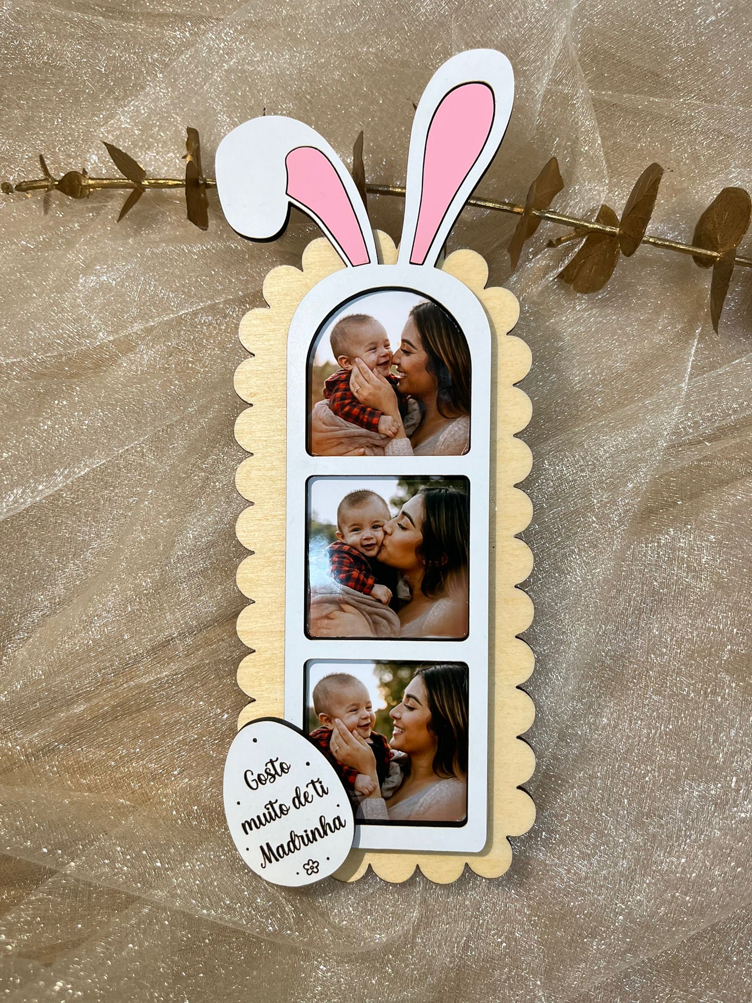 Moldura Coelhinho Personalizada com Fotos 1