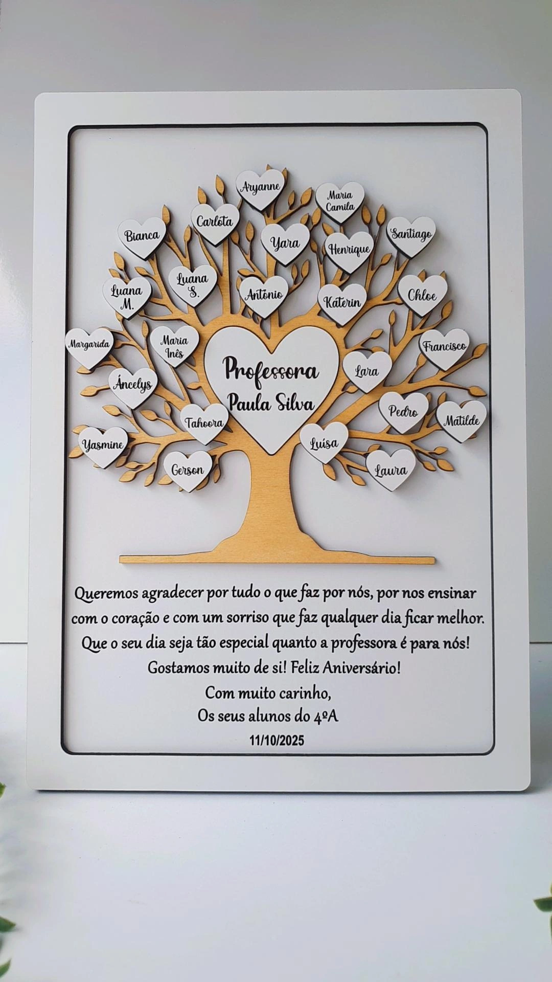 Quadro Árvore da Turma Personalizado 1