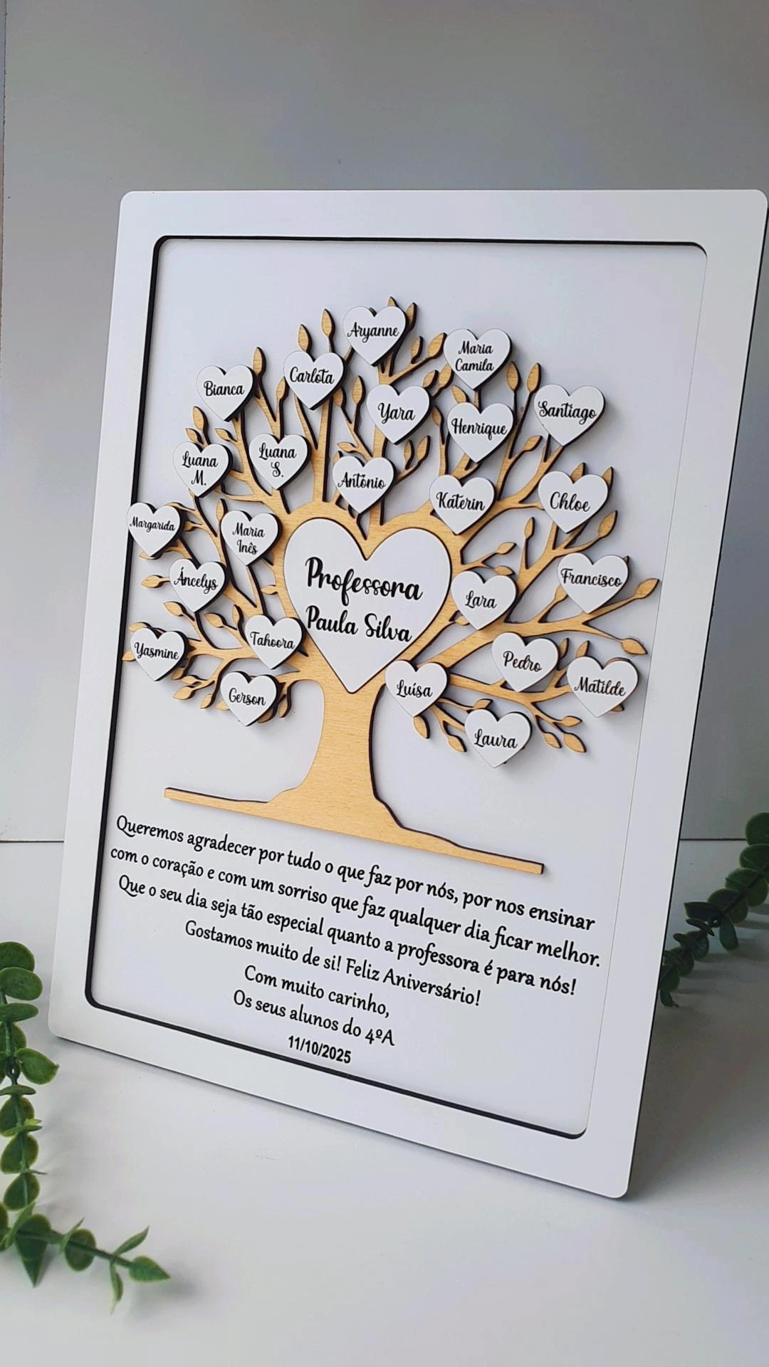 Quadro Árvore da Turma Personalizado 2