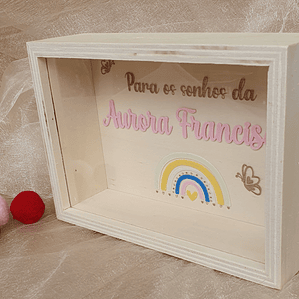 Mealheiro Personalizado em Madeira