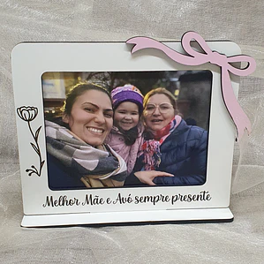 Placa com Fotografia e Laço