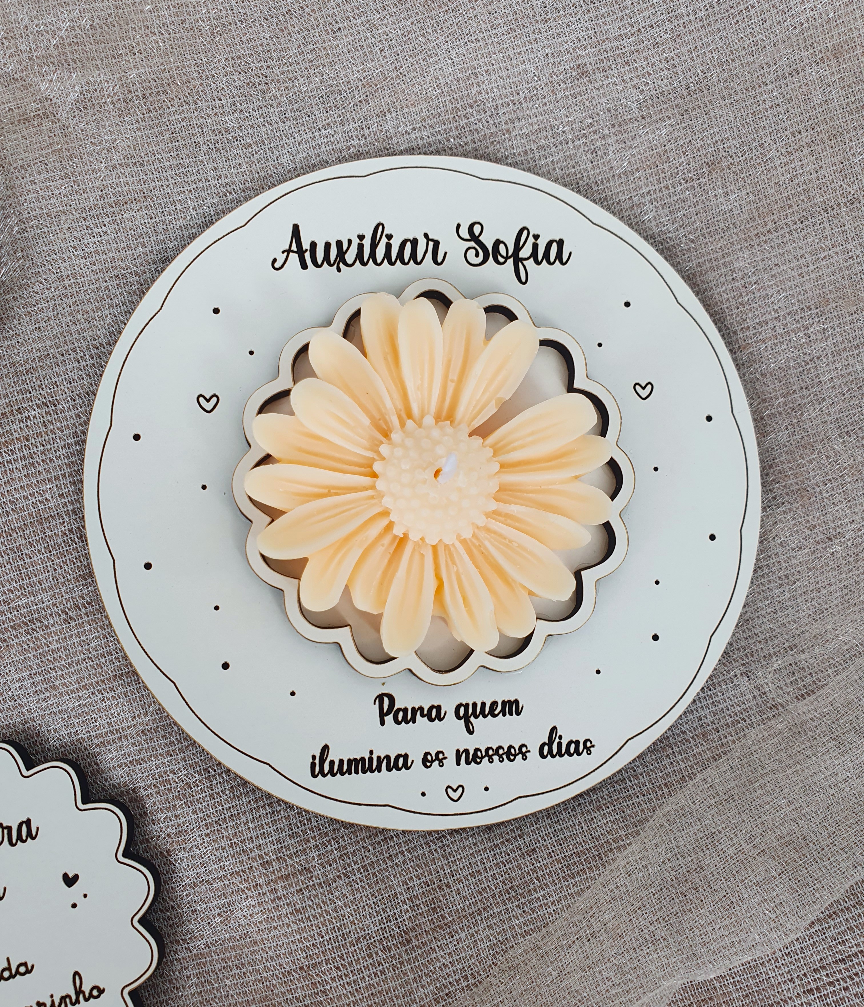 Vela Floral Personalizada 1