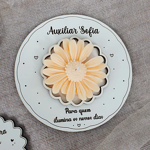 Vela Floral Personalizada