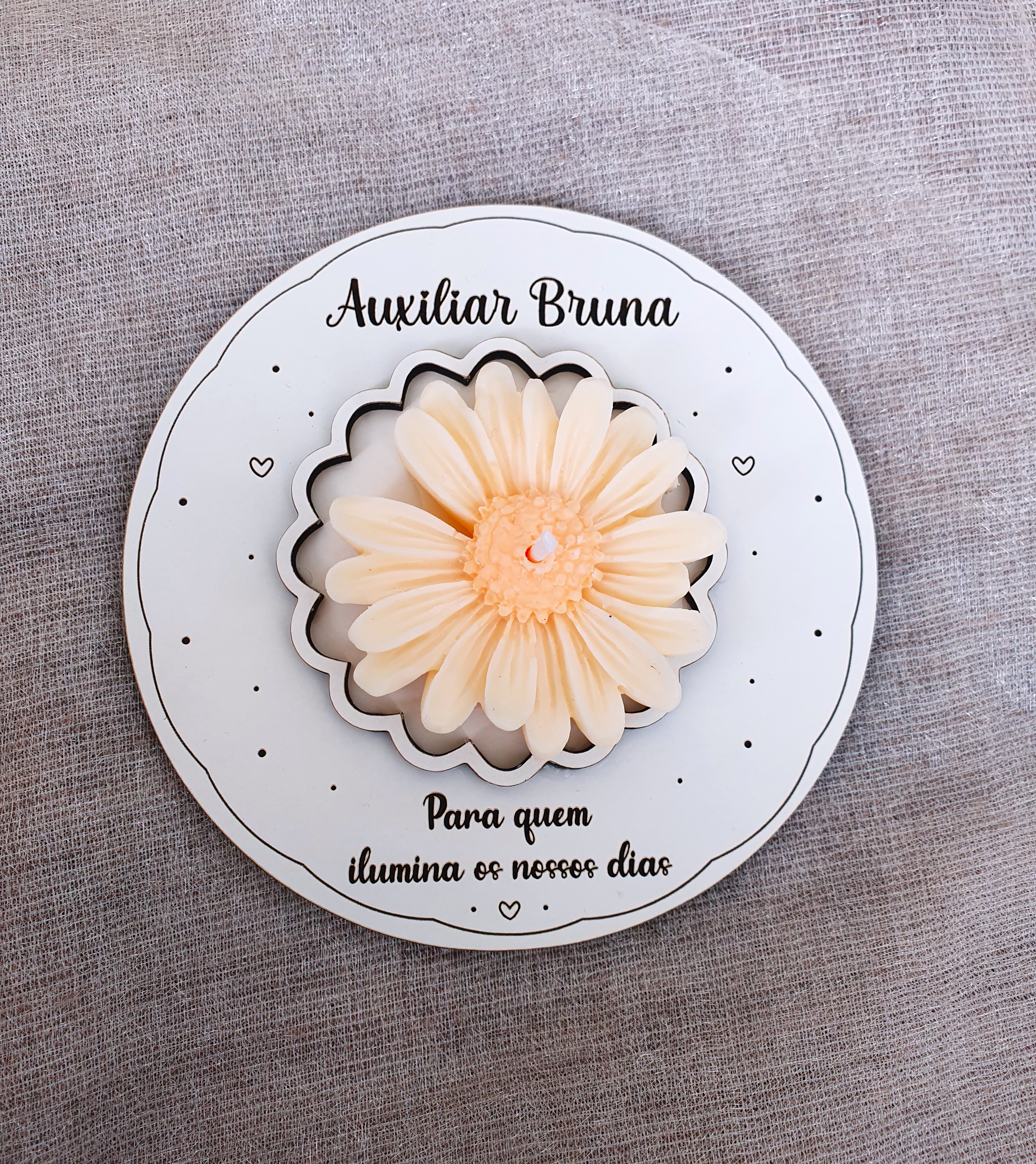 Vela Floral Personalizada 2