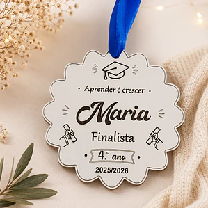 🎓 Medalha Finalista Personalizada 🎓