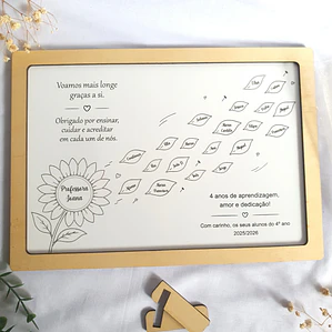 Quadro Personalizado Professora🌻