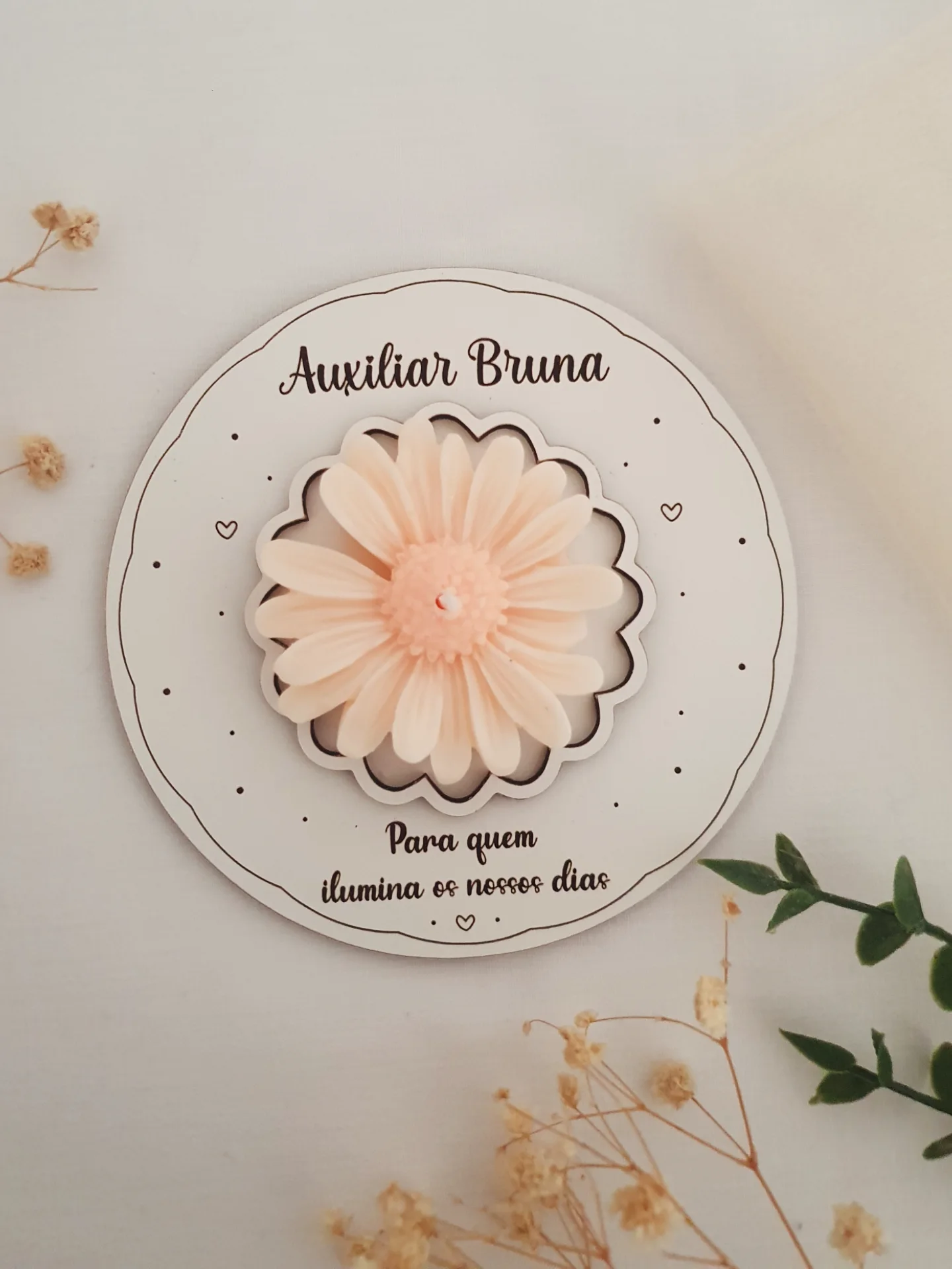 Vela Floral Personalizada 1