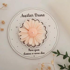 Vela Floral Personalizada