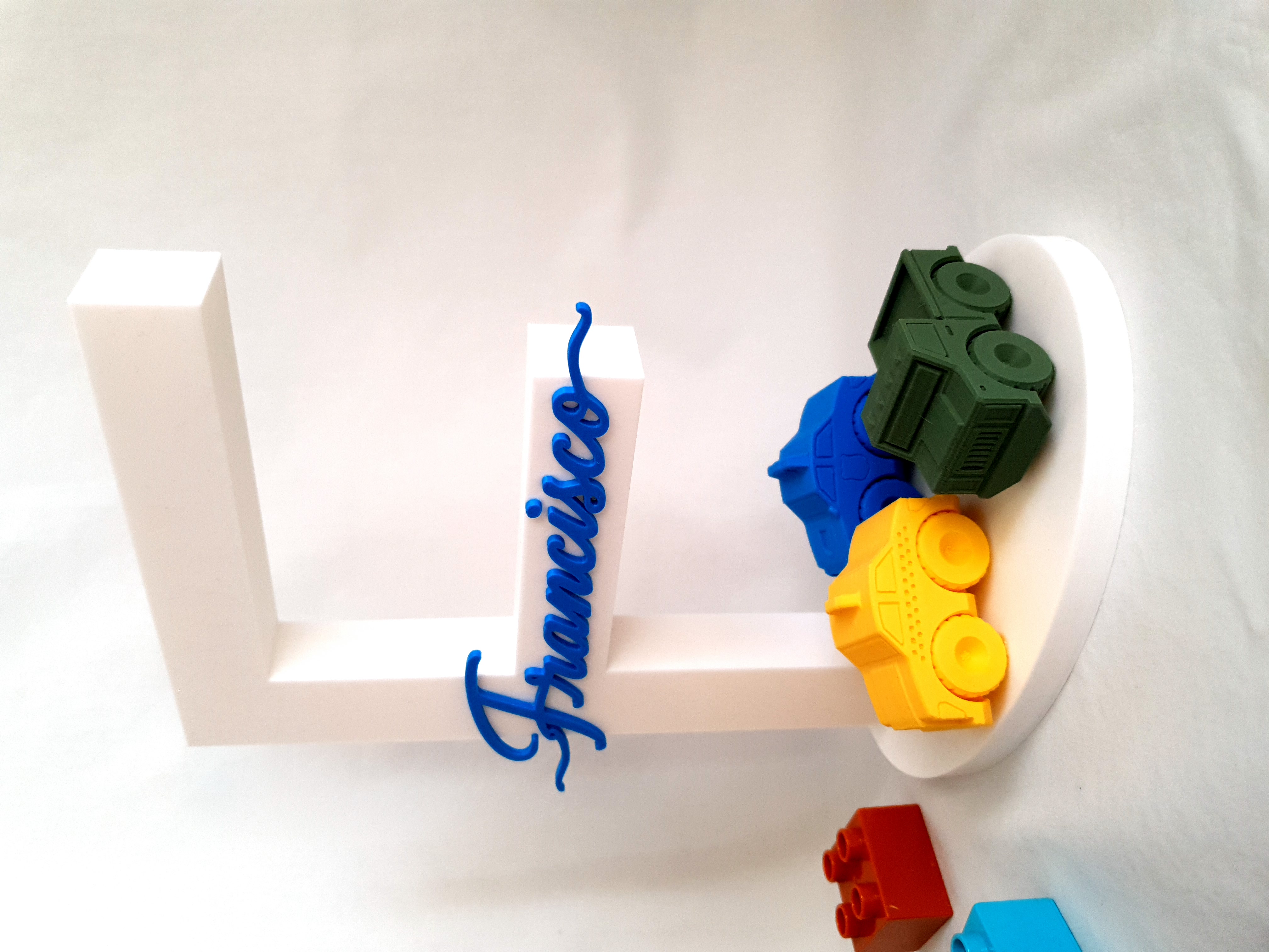 Letra decorativa 3D- Carros 1