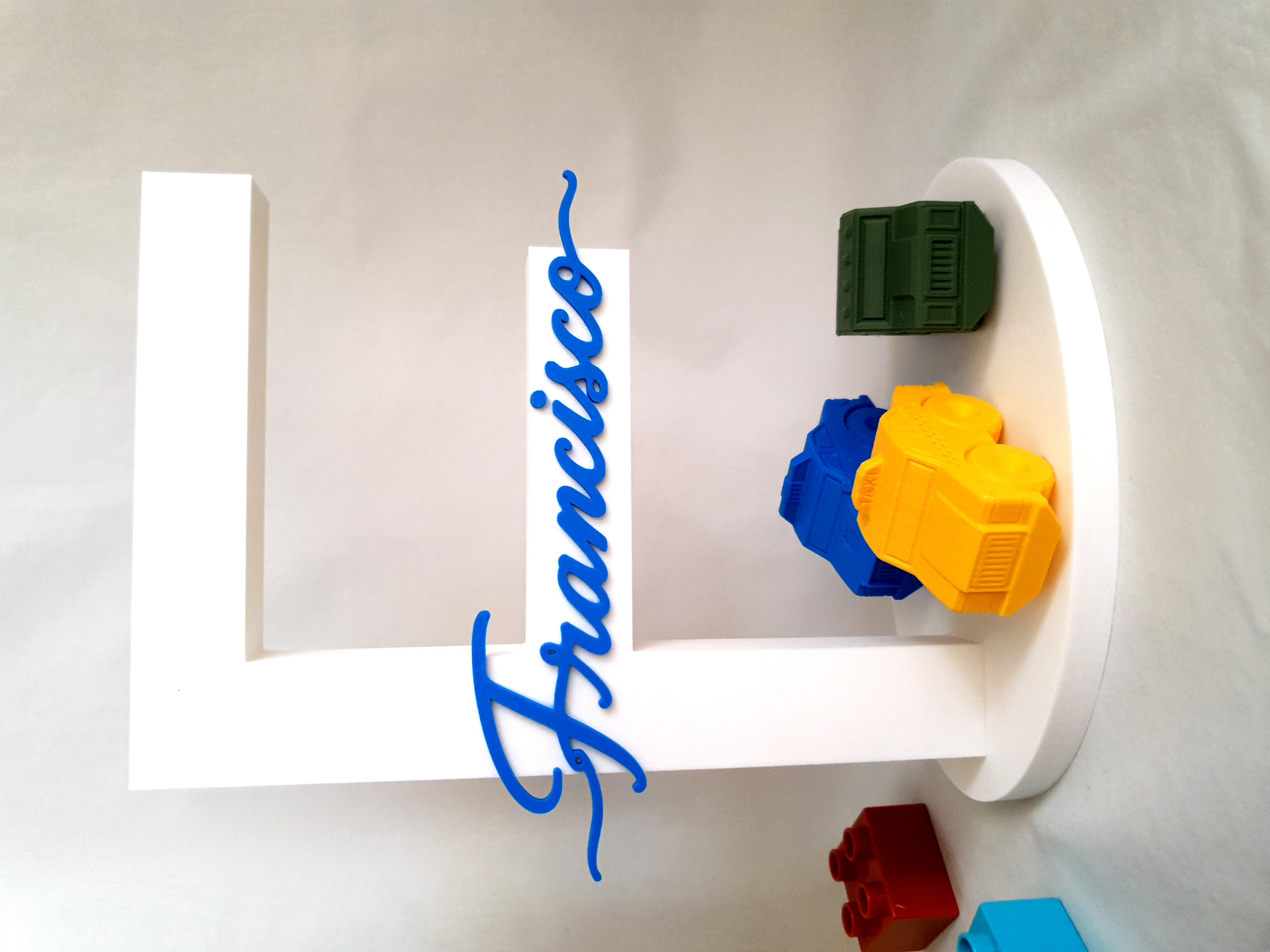 Letra decorativa 3D- Carros 2