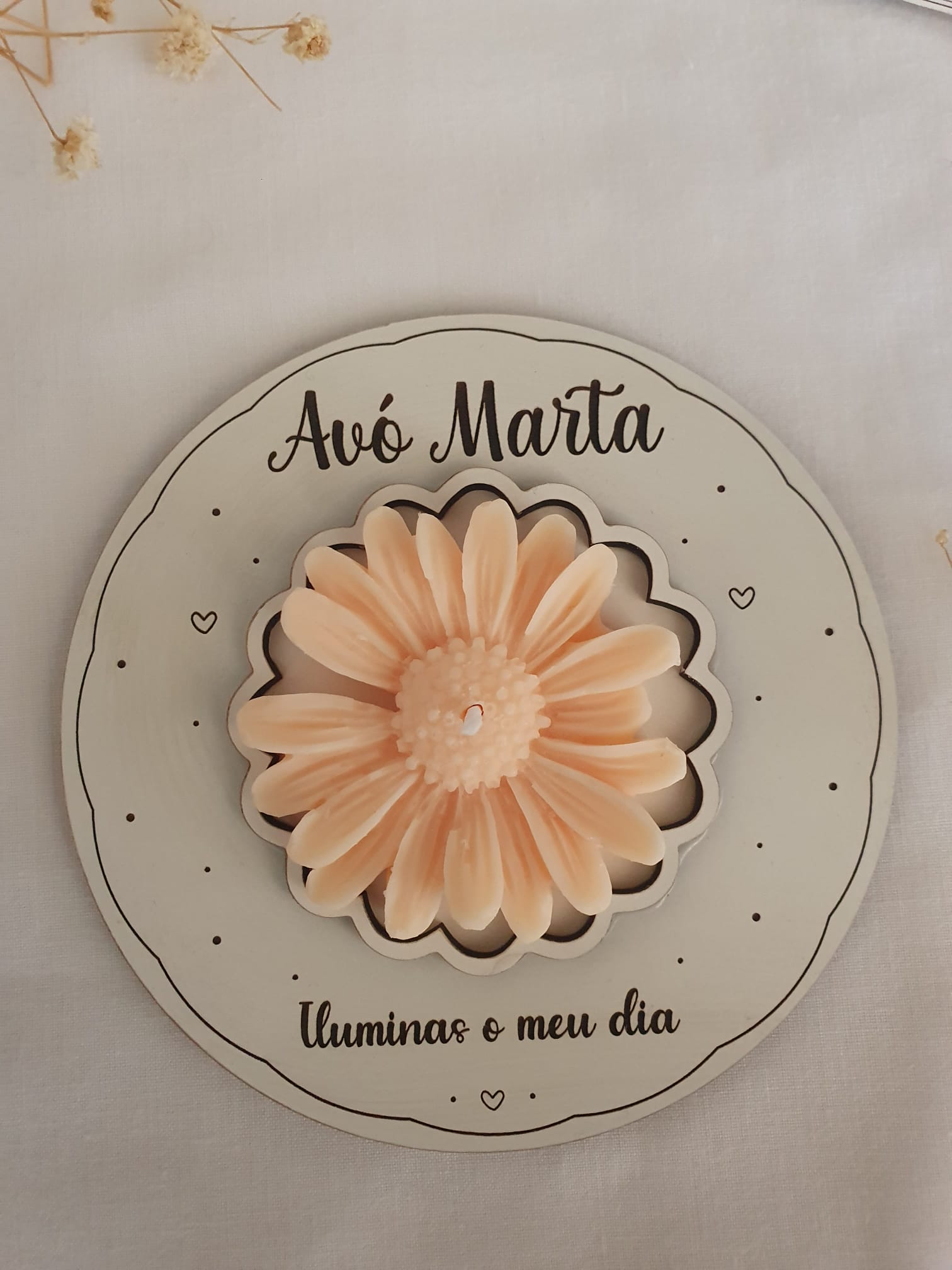 Vela Perfumada Personalizada – Flor  2